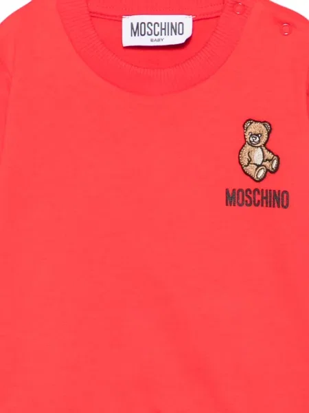 Sweter dziecięcy Moschino czerwony