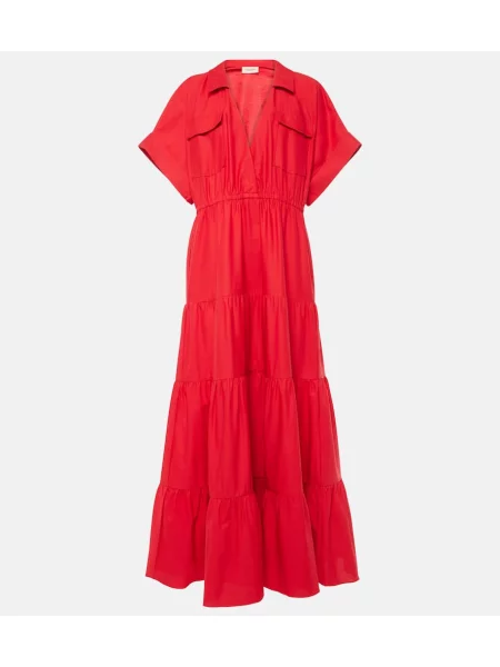 Rochie maxi Adriana Degreas de costum roșu