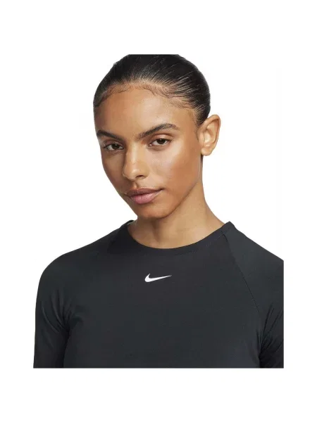 Dámske tréningové tričko s dlhým rukávom Nike Pro Dri-Fit black/white čierna
