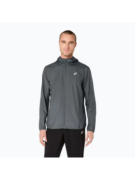 Geacă de alergare pentru bărbați ASICS Core performance steel grey gri