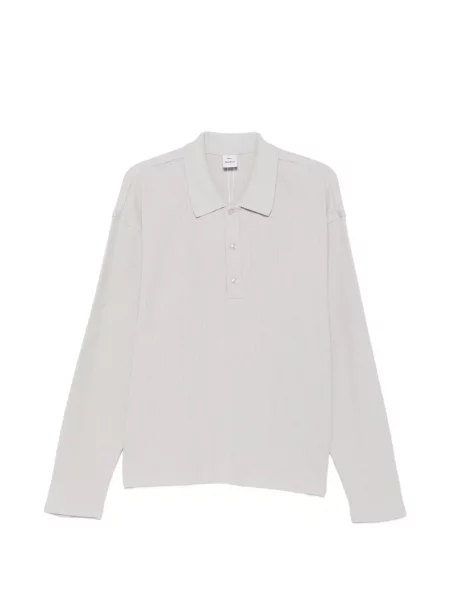 Lung tricou polo Won Hundred gri