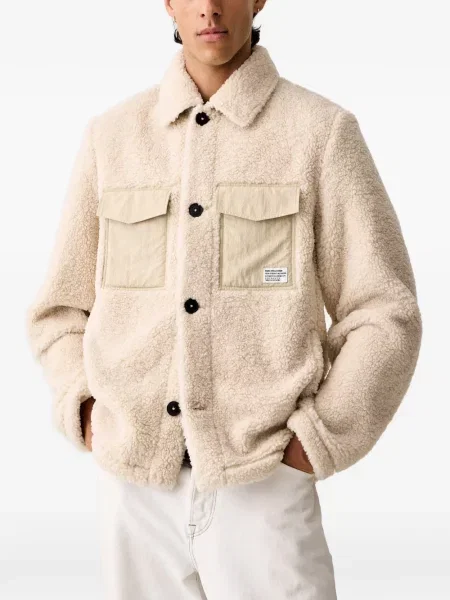 Geacă Marc O'polo din fleece alb