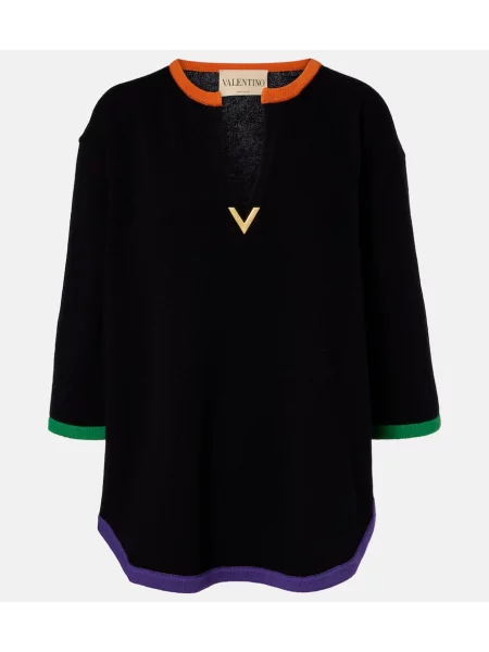Pulover Valentino de lână negru