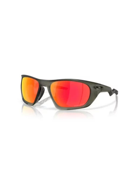 Okulary Oakley Lateralis Matte Olive Ink z soczewkami Prizm Ruby zielone