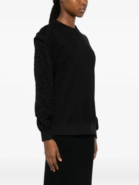 Dzianinowy top Twinset czarny