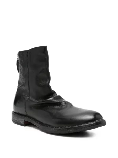 Botine Moma din piele negru