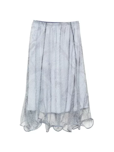 Fustă midi Jnby cu imagine cu model paisley albastru