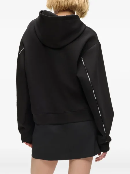 Hoodie Karl Lagerfeld με κουκούλα μαύρο