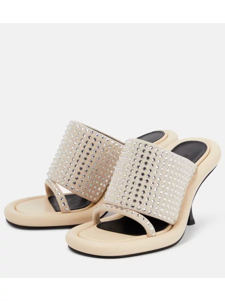 Kožené sandále Jw Anderson béžová