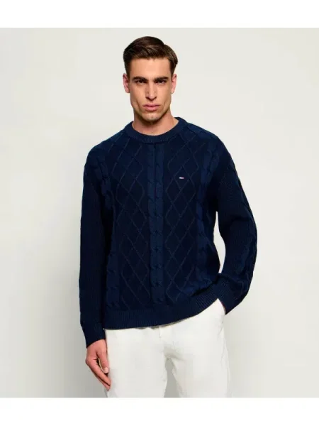 Tommy Jeans Pulover albastru