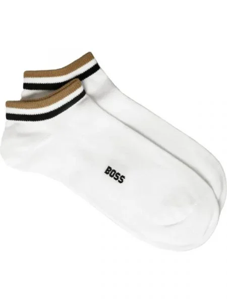 BOSS BLACK Șosete 2P AS Uni stripe CC alb