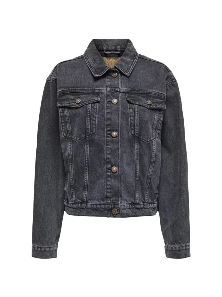 ONLY Prechodná bunda ONLHARPER denim čierny