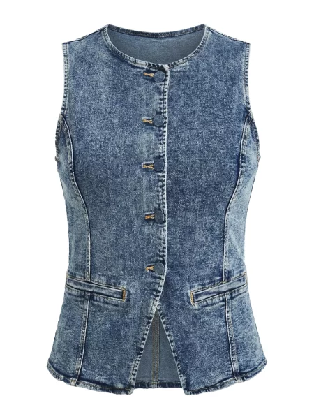 Imily Bela Vestă denim albastru