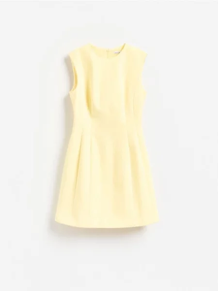 Reserved Rochie mini galben-deschis galben