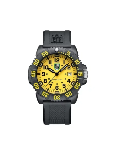Lniany zegarek Luminox czarny