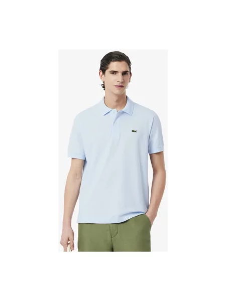 Lekka koszulka polo Lacoste klasyczna niebieska