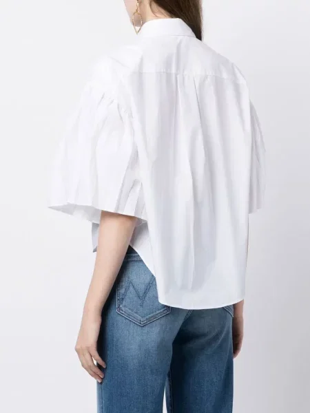 Πλισέ πουκάμισο Red Valentino λευκό