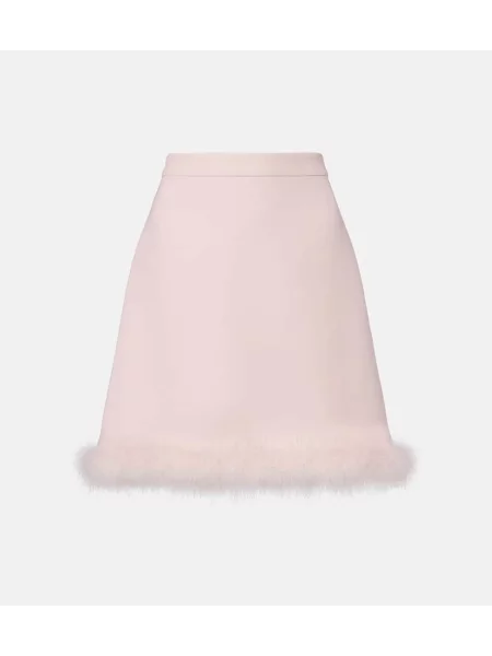 Fustă Valentino din crep roz