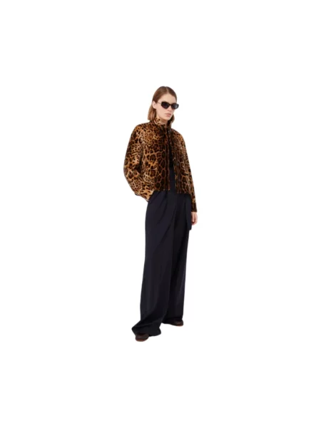 Kurtka Max Mara Studio w panterkę brązowa