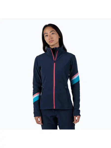 Mikina Rossignol Strawpile Fleece Fz dark navy námořnictvo