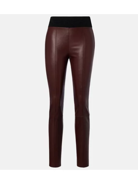 Pantaloni Brunello Cucinelli din piele