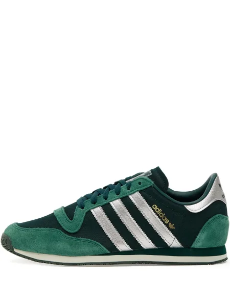 Sneakerși Adidas plasă cu dungi verde