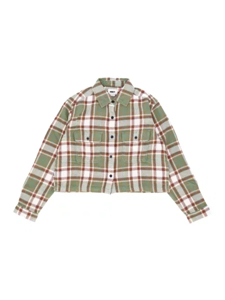 Koszula Obey w kratkę z długim rękawem flanelowa