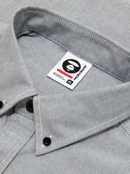 Cămașă Aape By A Bathing Ape cu broderie gri