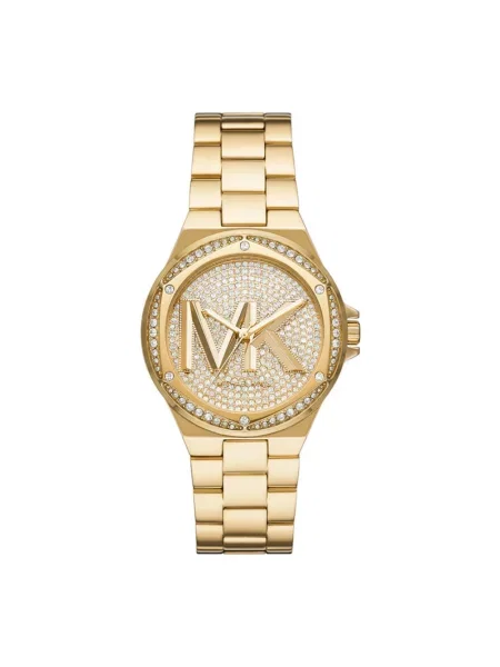 Lniany zegarek Michael Kors żółty