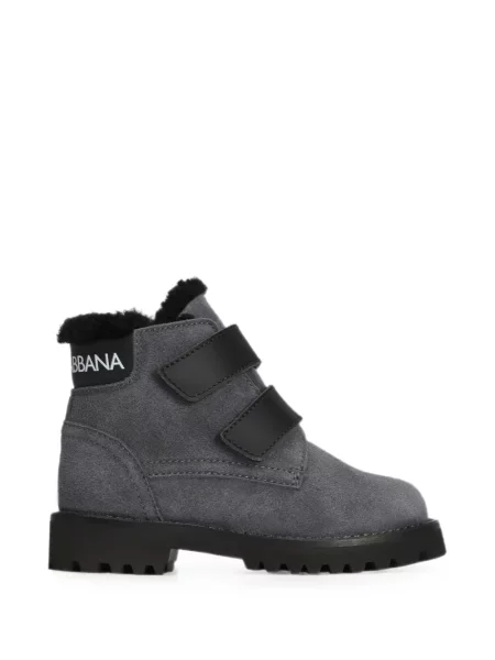Dětské kotníkové boty Dolce & Gabbana šedé