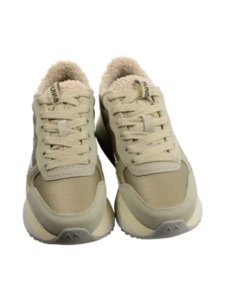 Sneakersy Sun68 beżowe