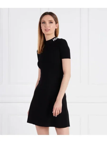 HUGO Rochie Sarty negru