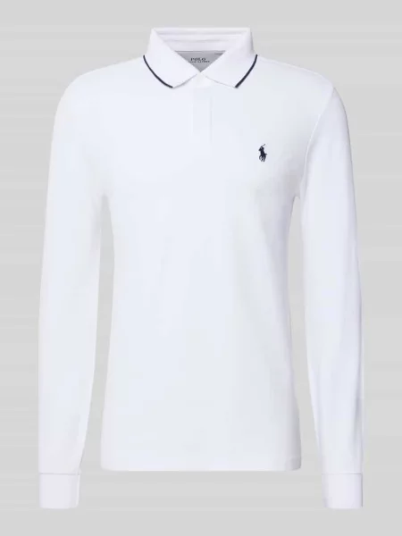 Koszulka polo z wyhaftowanym logo Polo Ralph Lauren białe