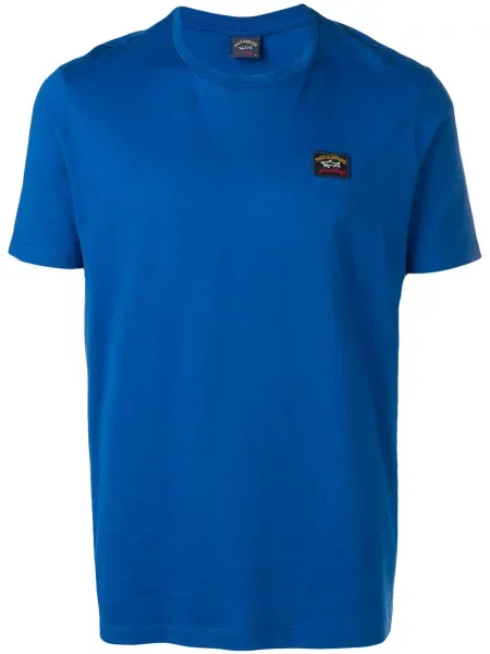 Tricou Paul & Shark cu decolteu rotund albastru