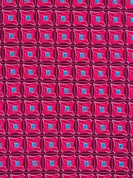 Cravată Kiton de mătase cu imprimeu geometric roșu