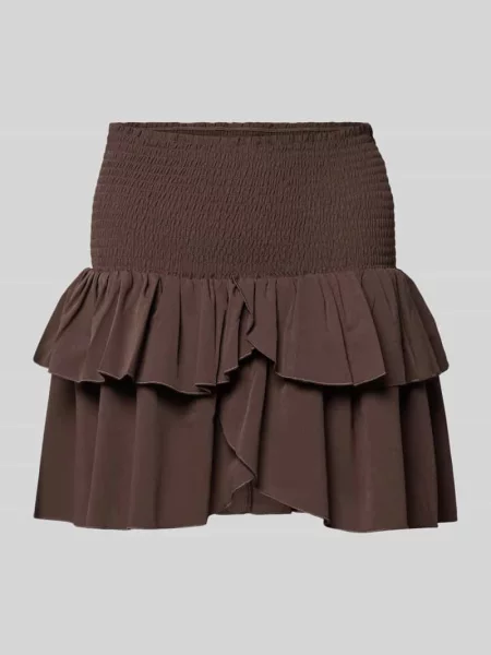 Spódnica mini z dołem obszytym falbaną model Carin' Neo Noir