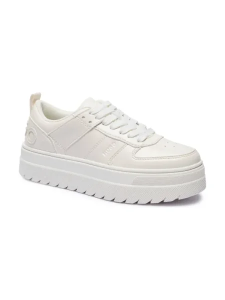 HUGO sneakers Lyssa bej alb