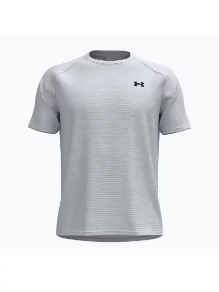 Tricou de antrenament pentru bărbați Under Armour Tech Textured distant gray/black negru