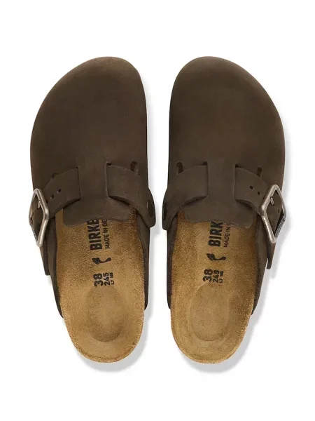 Кожаные мюли Birkenstock с пряжкой