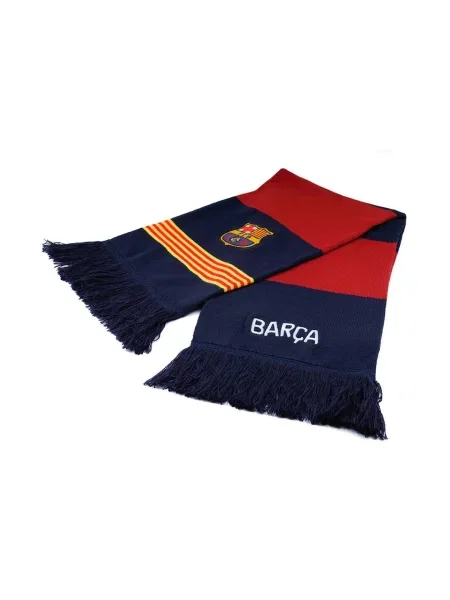FC Barcelona szalik kibica dwustronny double vertical scarf wielokolorowy