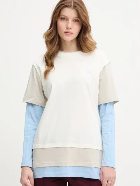 Adidas Originals longsleeve beżowa