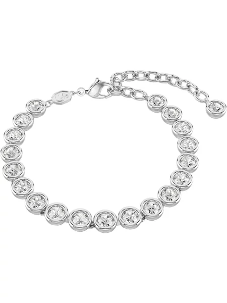 Bransoletka Swarovski do tenisa szara