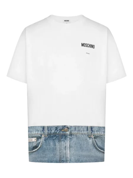 Tricou Moschino cu imagine alb