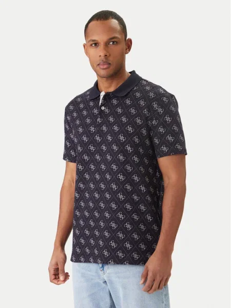 Guess Tricou polo Bleumarin