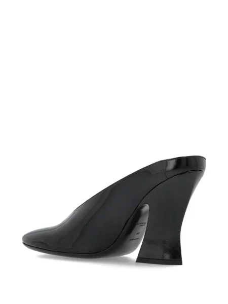 Papuci tip mules Givenchy din piele de lac negru
