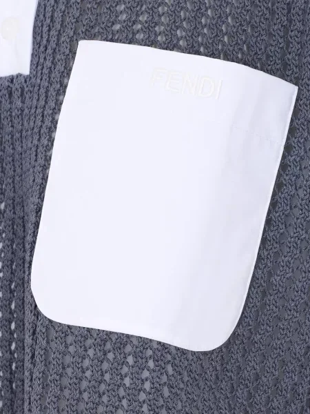 Top Fendi tricotate gri