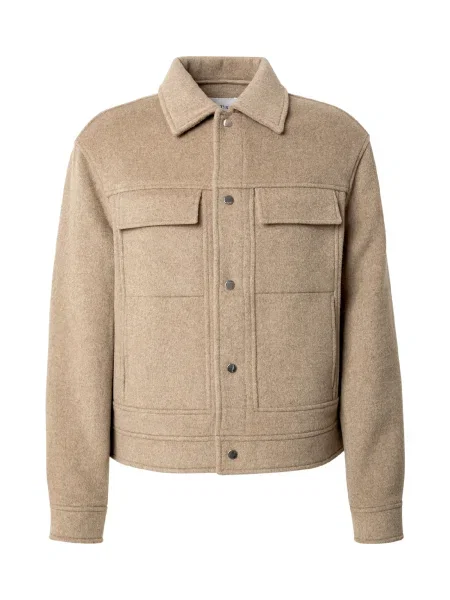 Palton Trapp melange bej