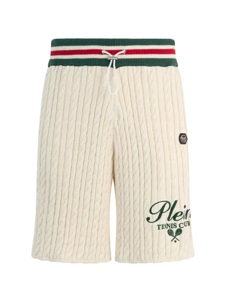 Pantaloni scurți Philipp Plein tricotate cu cordon