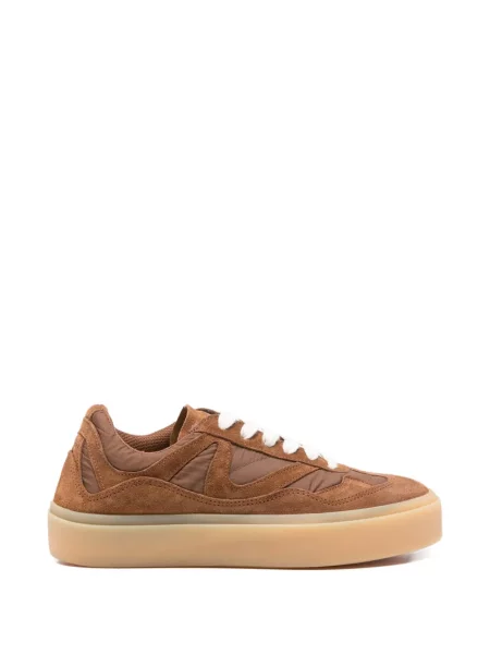 Sneakerși Inuikii din piele de căprioară maro