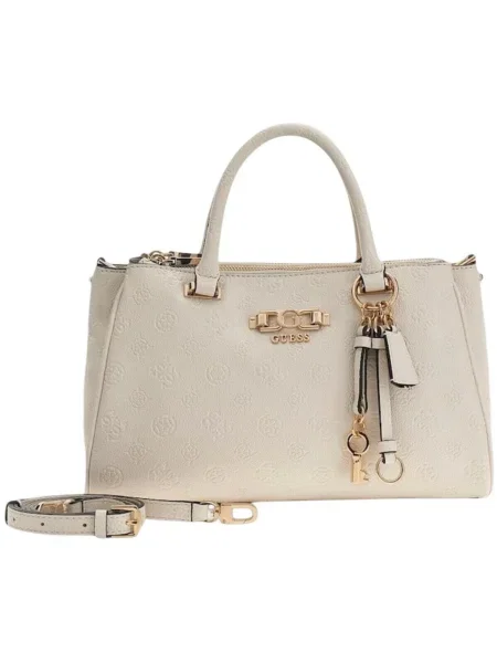 Crossbody kabelka Guess z ekologickej kože béžová